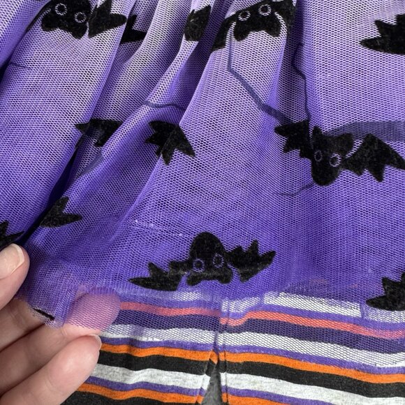 Little Lass Halloween Kitty Cat Bat Shirt W/tutu Pants 2 Piece Outfit 18 Months - Picture 3 of 6